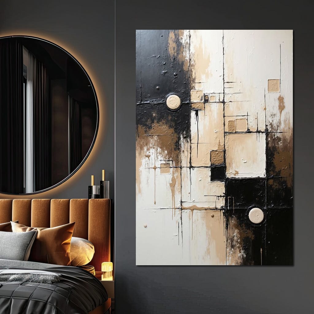 Fading Coordinates Canvas Wall Art