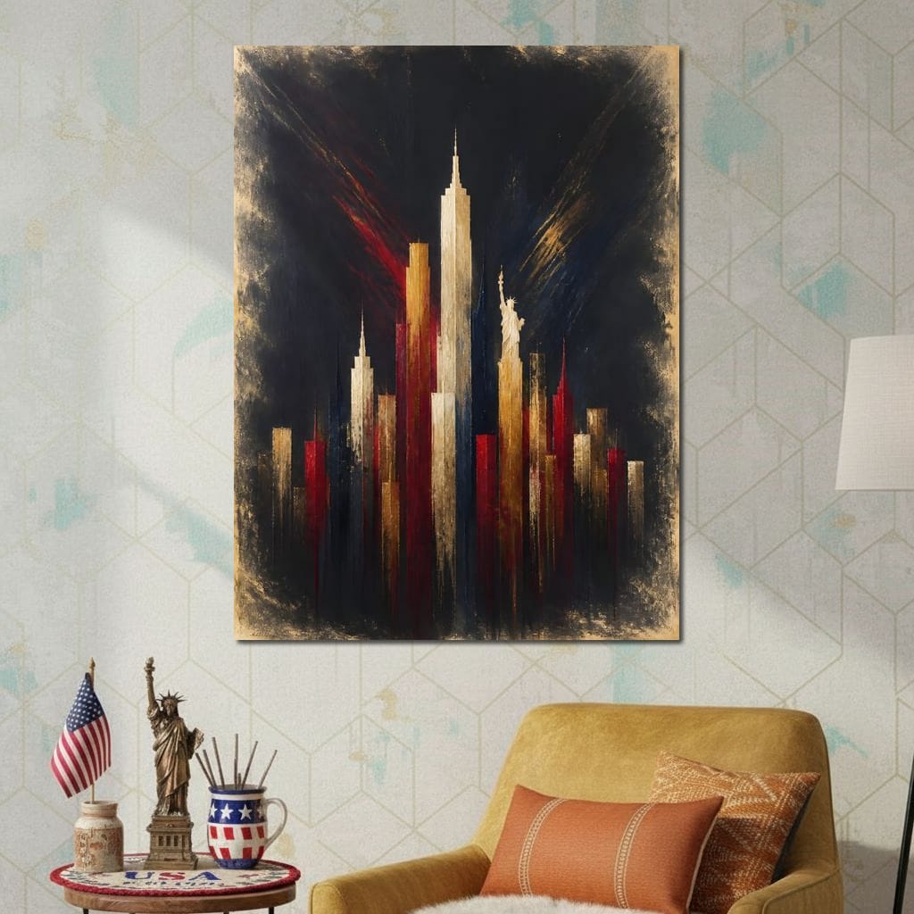 Gilded Heights of a Proud Nation Canvas Wall Art