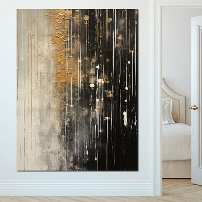 Distant Amber Echoes Canvas Wall Art