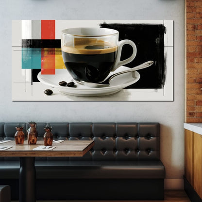 First Light Over Morning Espresso Canvas Wall Art