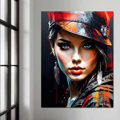 Female Portrait 254 Canvas Wall Art