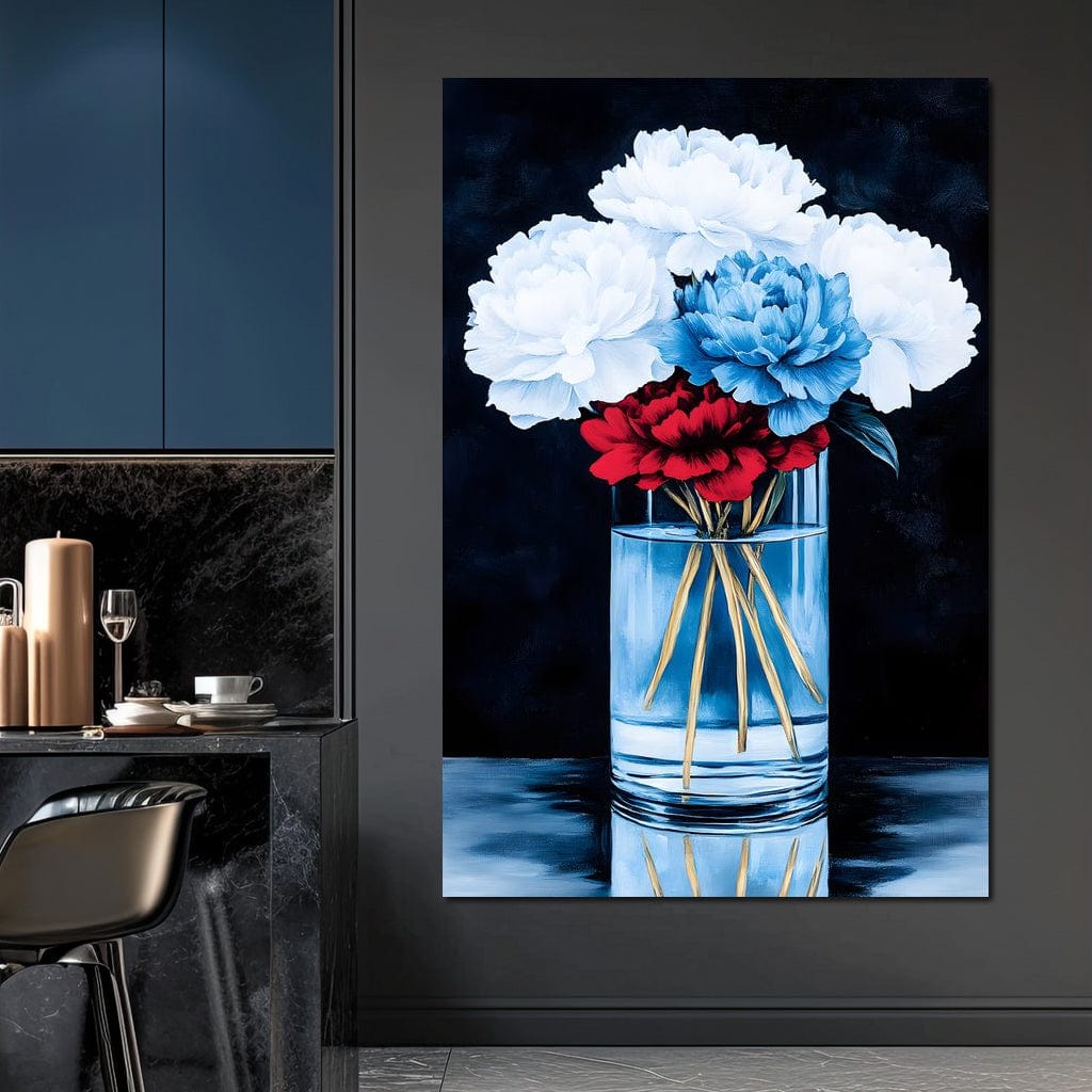 Heavenly Petal Symphony Canvas Wall Art