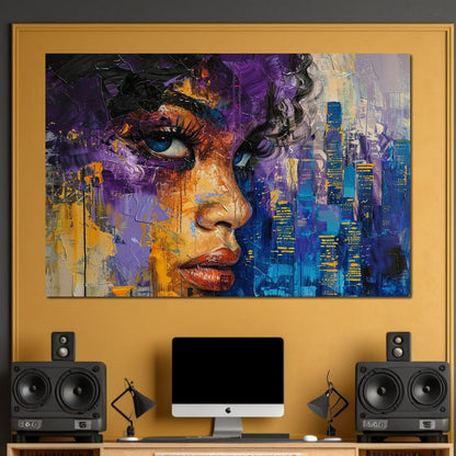 Urban Dreamscape Enchantment Canvas Wall Art