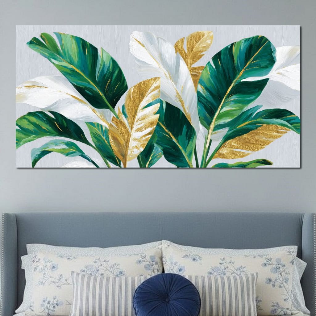 Gold Leaf Botanical Palmdream Canvas Wall Art