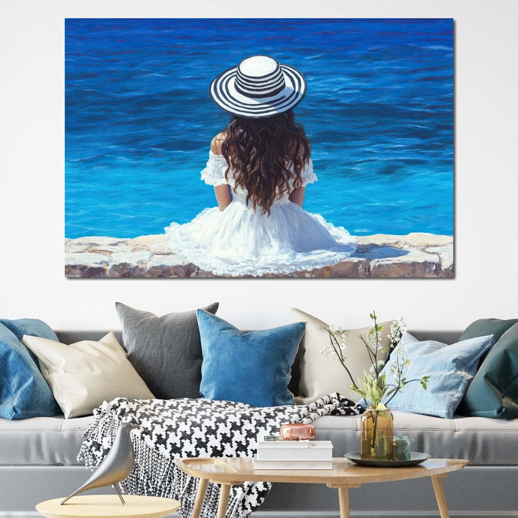 Seaside Solitude Dreams Canvas Wall Art