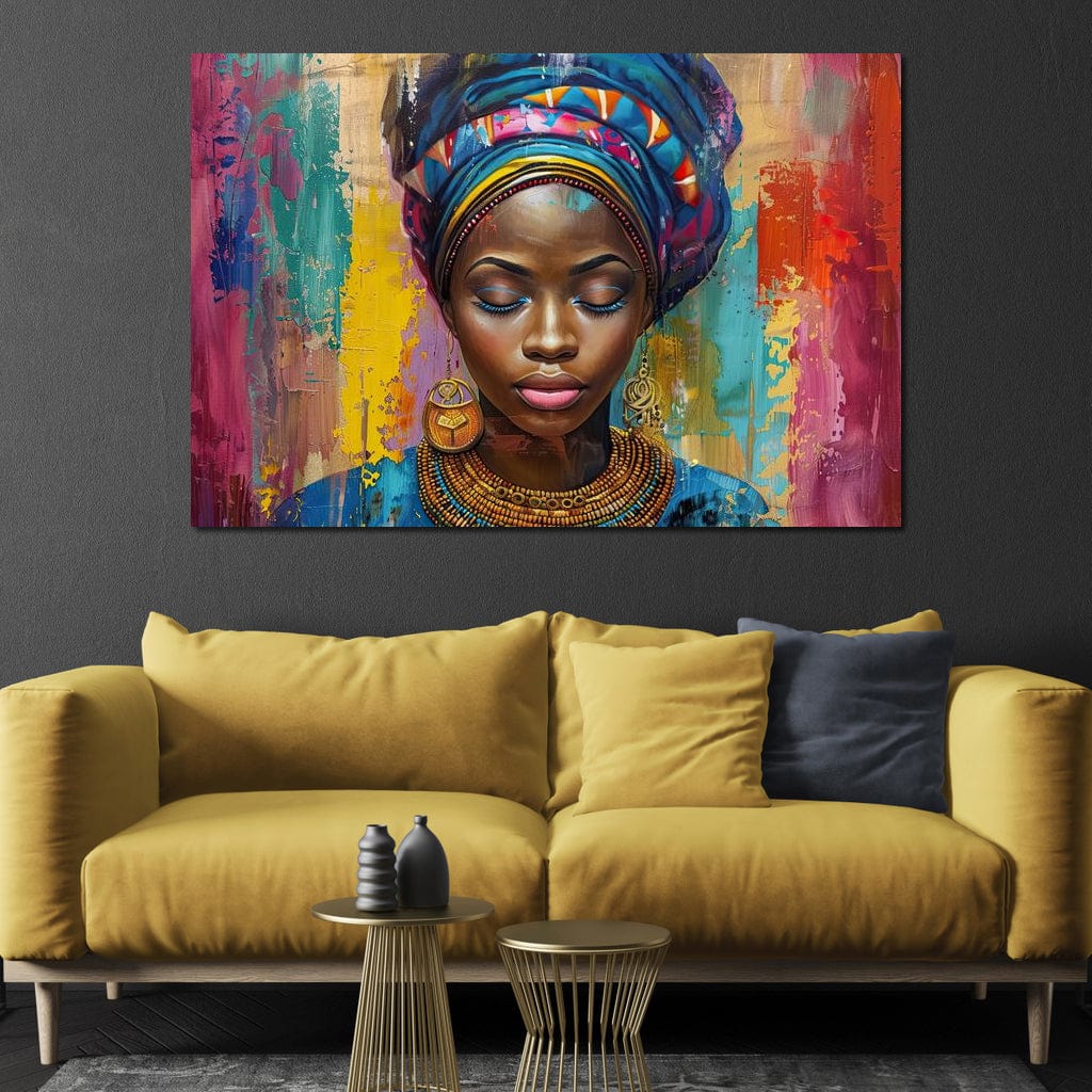 Vibrant Dreams of Africa Canvas Wall Art