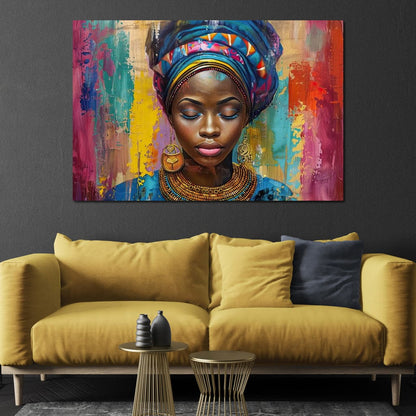 Vibrant Dreams of Africa Canvas Wall Art