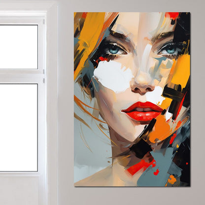 Expressive Contemplation Vivid Notions Canvas Wall Art