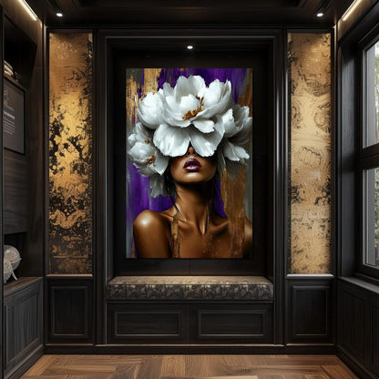 Radiant Blossom Essence Canvas Wall Art