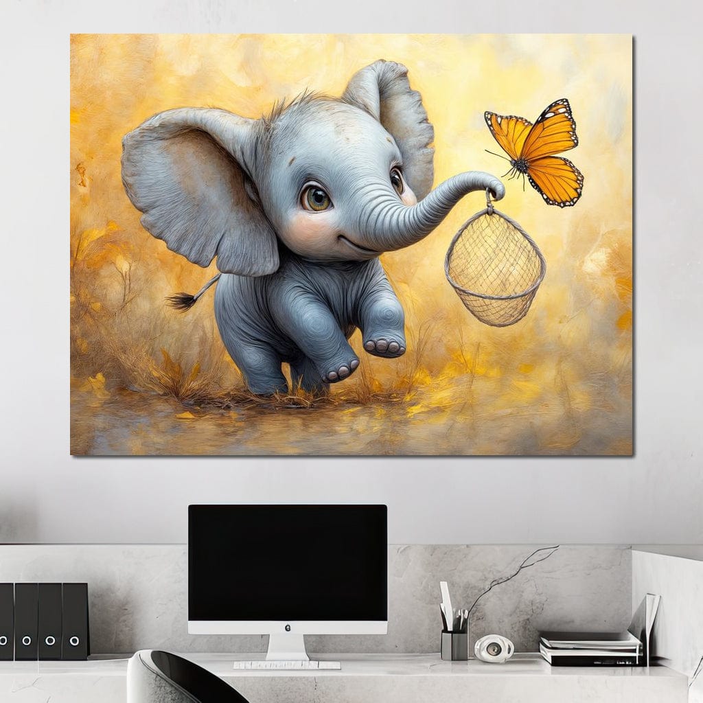 Innocence on a Golden Breeze Canvas Wall Art