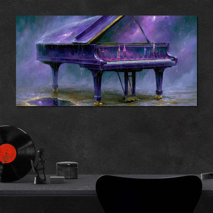 Midnight Sonata For A Glass Galaxy Canvas Wall Art