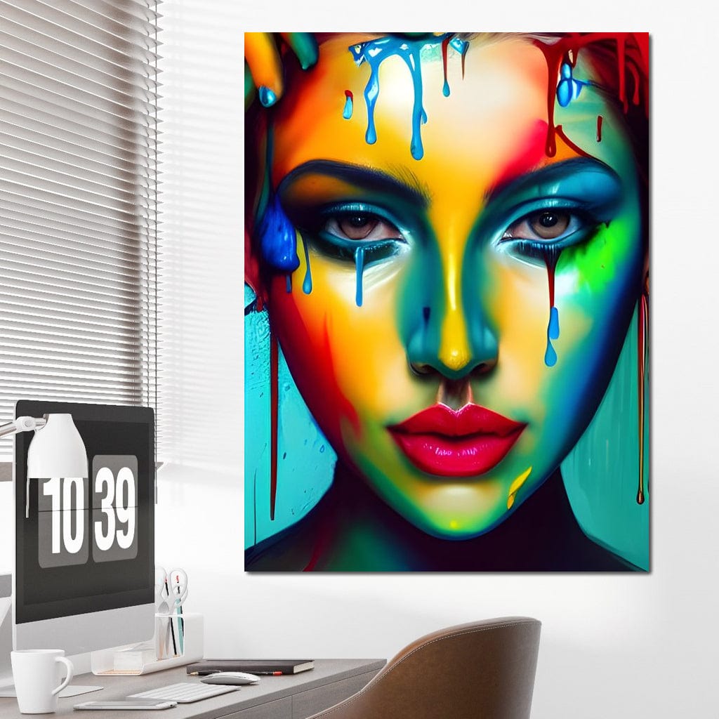 Messy Beauty 002 Canvas Wall Art