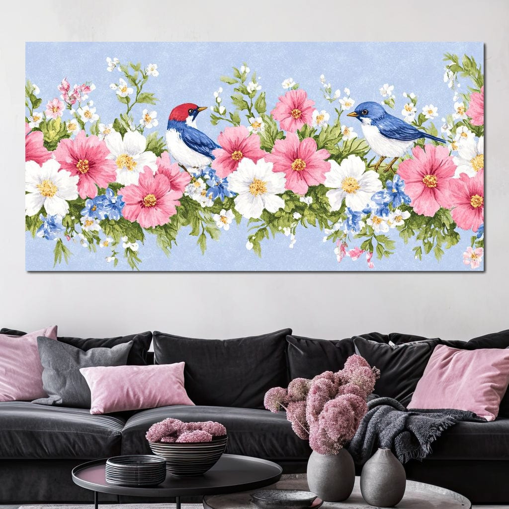 Delicate Harmony of Blossoms Canvas Wall Art