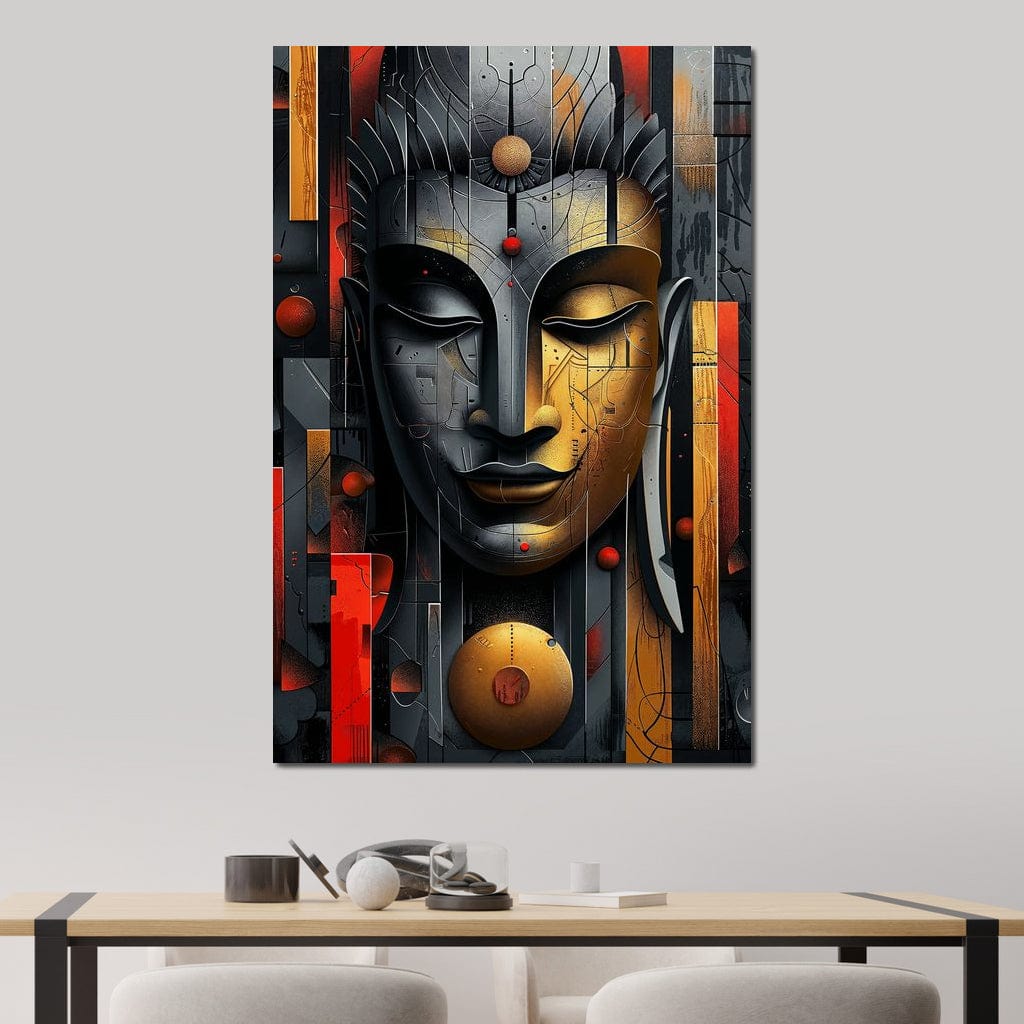 Radiant Geometric Balance Canvas Wall Art