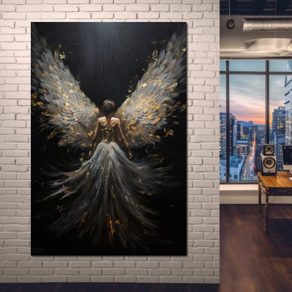 Mystic Symphony of the Cosmos Canvas Wall Art