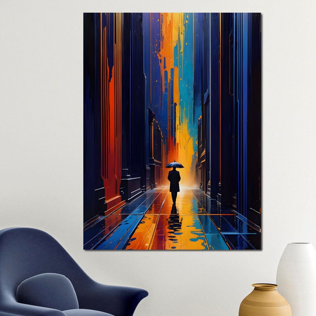 Streets of Loneliness Canvas Wall Art