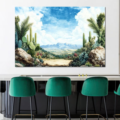 Desert Vista Dreams Alive Canvas Wall Art