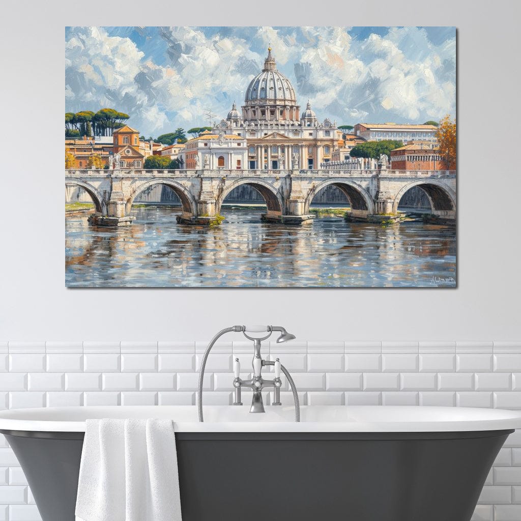 Eternal Reflections of Rome Canvas Wall Art
