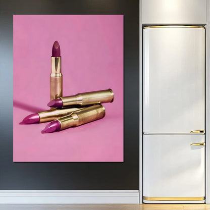 Lipstick Bullet Canvas Wall Art