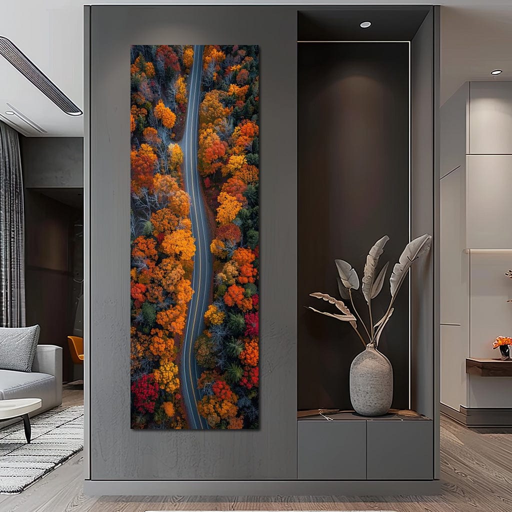 Autumn Road Trip Canvas Wall Art