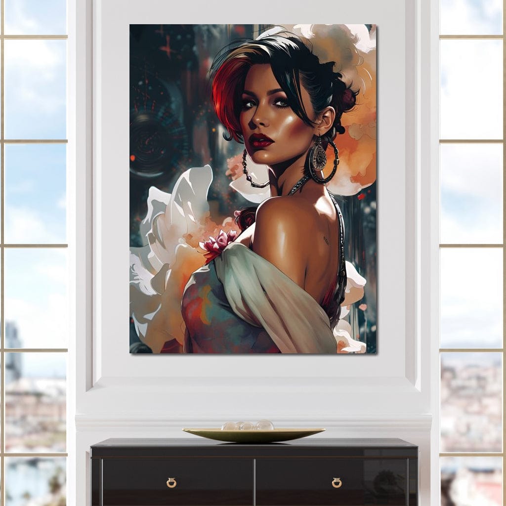 Female Portrait 114 Canvas Wall Art