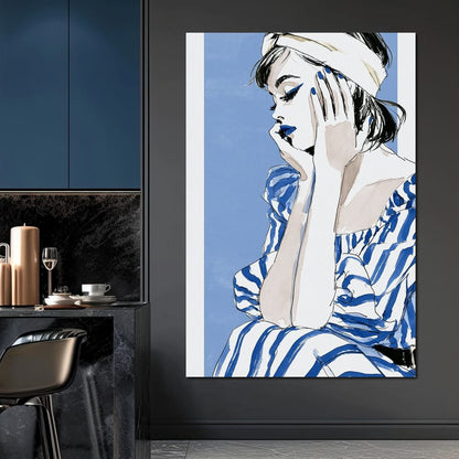 Clear Blue Sky Vacation Reverie Canvas Wall Art