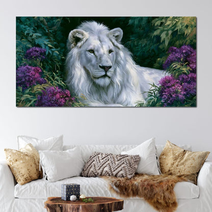Noble Sovereign Lion Canvas Wall Art
