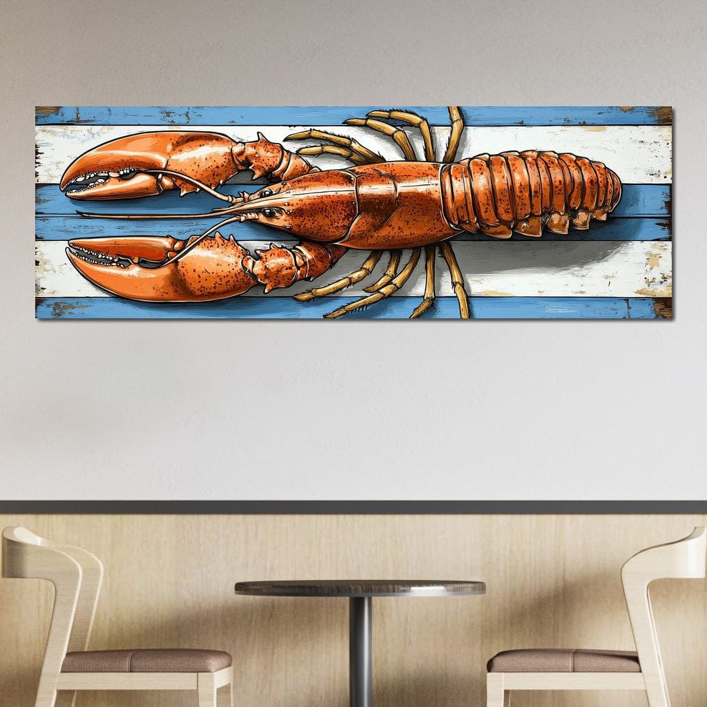 Oceanic Lobster Delight Canvas Wall Art