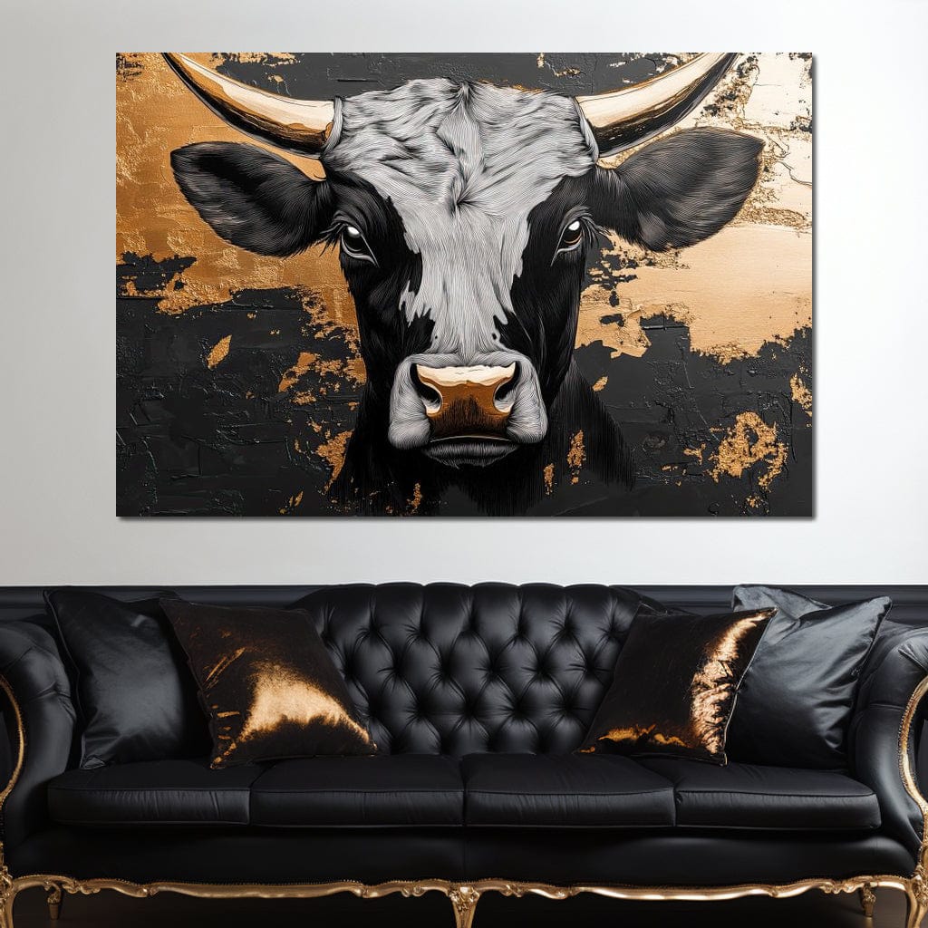 Golden Majesty of the Plains Canvas Wall Art