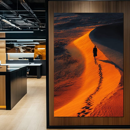 Solitude On Burning Sands Canvas Wall Art