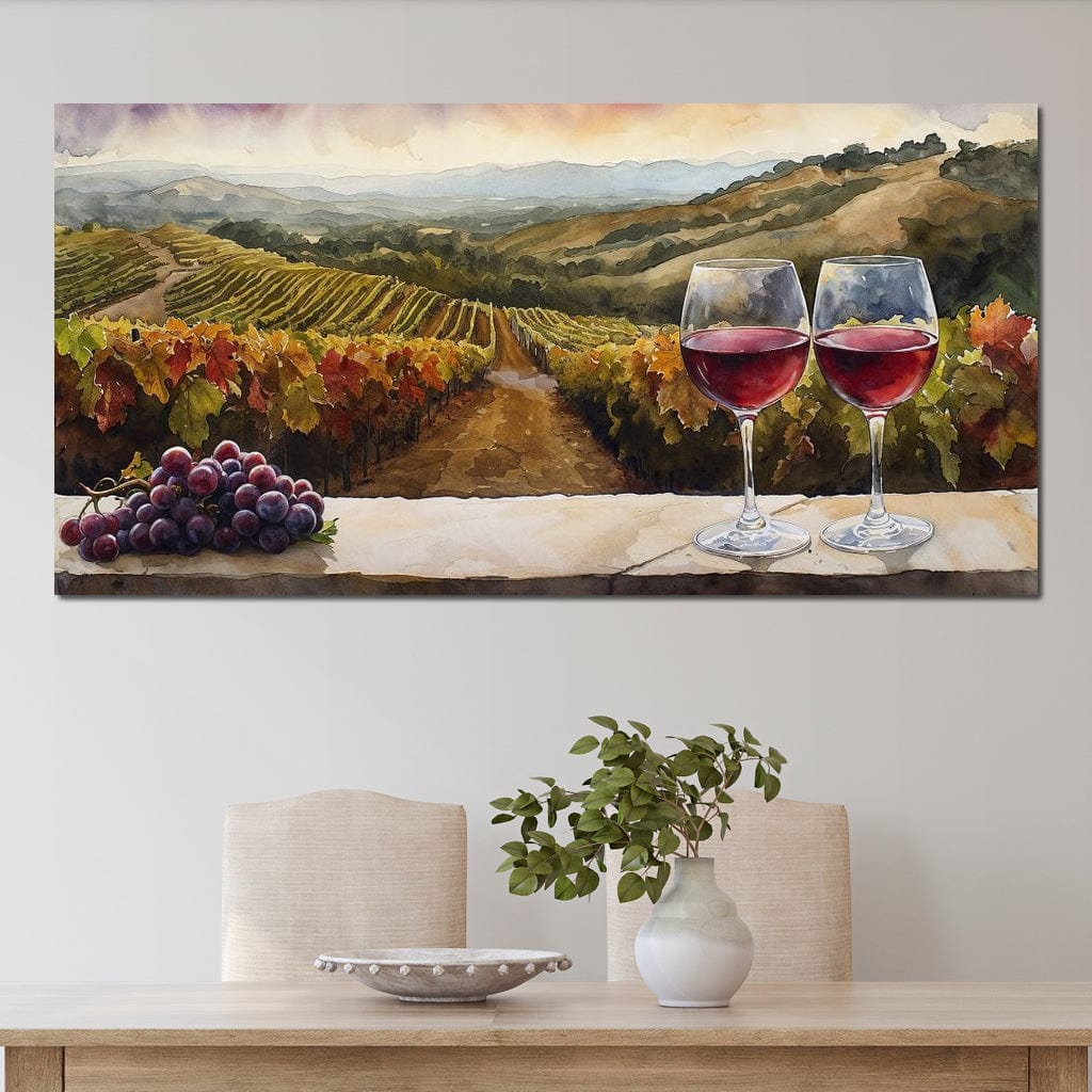 Vineyard Serenity Canvas Wall Art