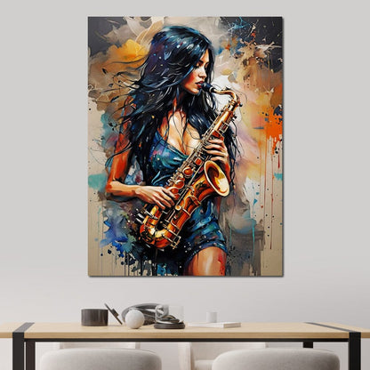Female Portrait 078 Canvas Wall Art