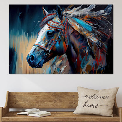 Cherokee Horse 4 Canvas Wall Art