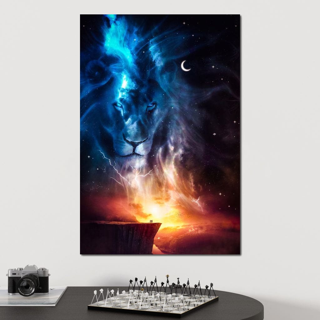 Spirit Animal Totem Lion Canvas Wall Art