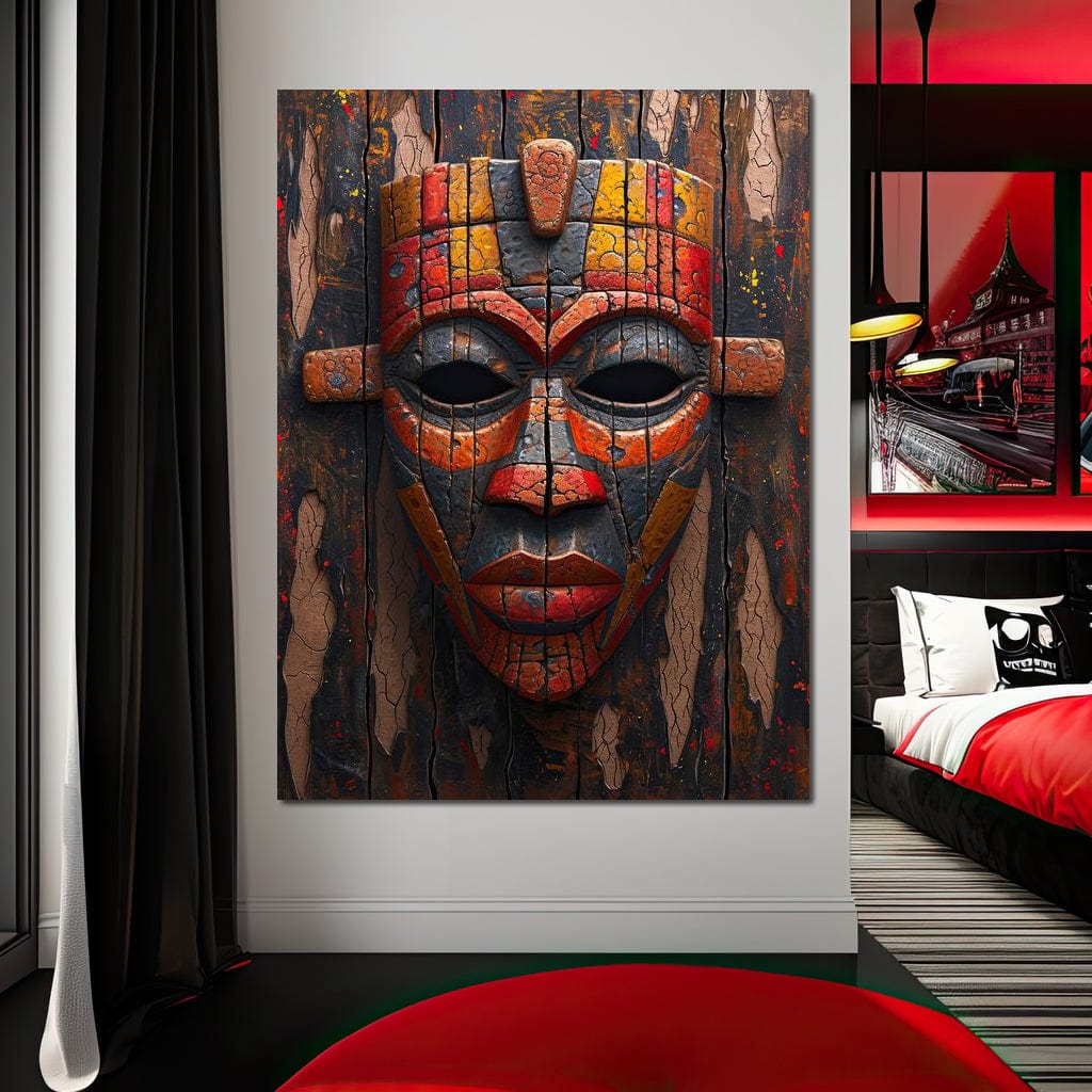 Ancient Tribal Resilience Canvas Wall Art