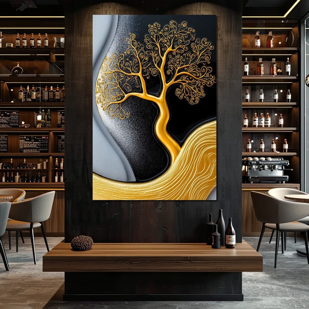 The Gilded Roots Canvas Wall Art