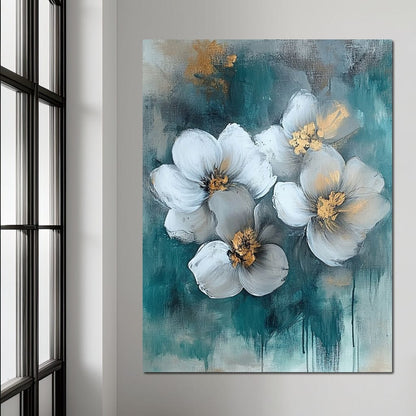 Floral Symphony Harmony Canvas Wall Art
