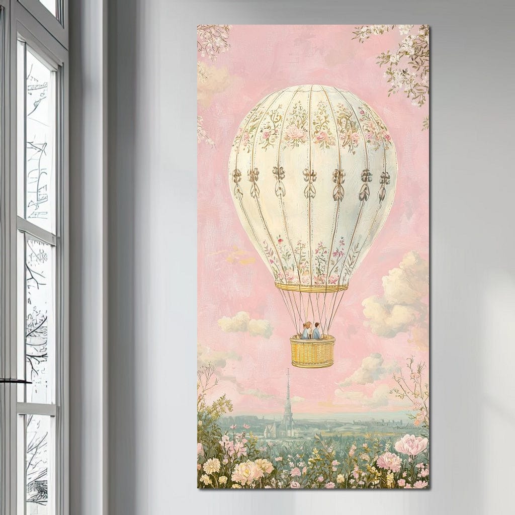 Whimsical Ballad of Airborne Dreams Canvas Wall Art