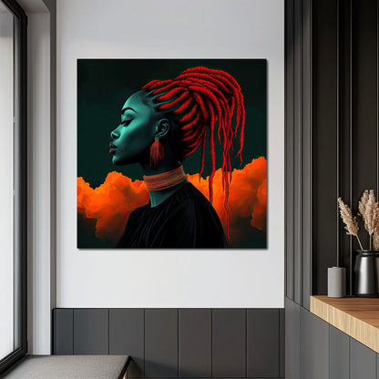 Profile of Power Canvas Wall Art