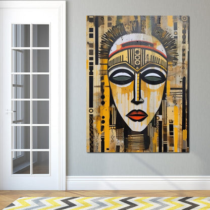 Tribal Mask 04 Canvas Wall Art
