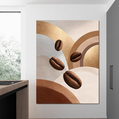Java Coffee Beans Canvas Wall Art