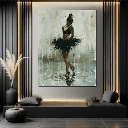 Ballet Dancer's Moment in Time Canvas Wall Art