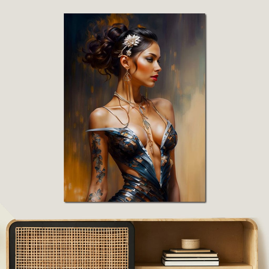Female Portrait 071 Canvas Wall Art