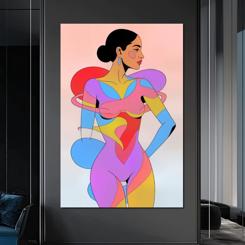 The Colorform Muse Canvas Wall Art