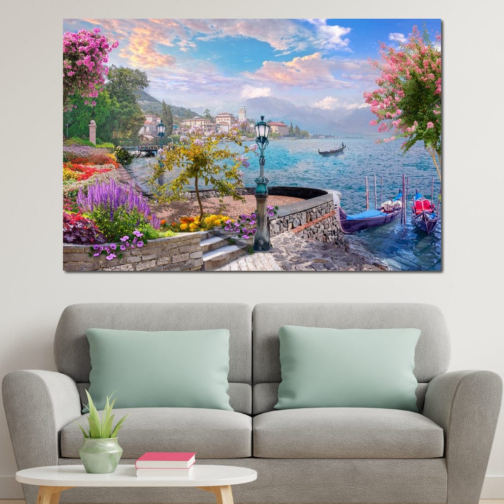 Garden Pier Canvas Wall Art