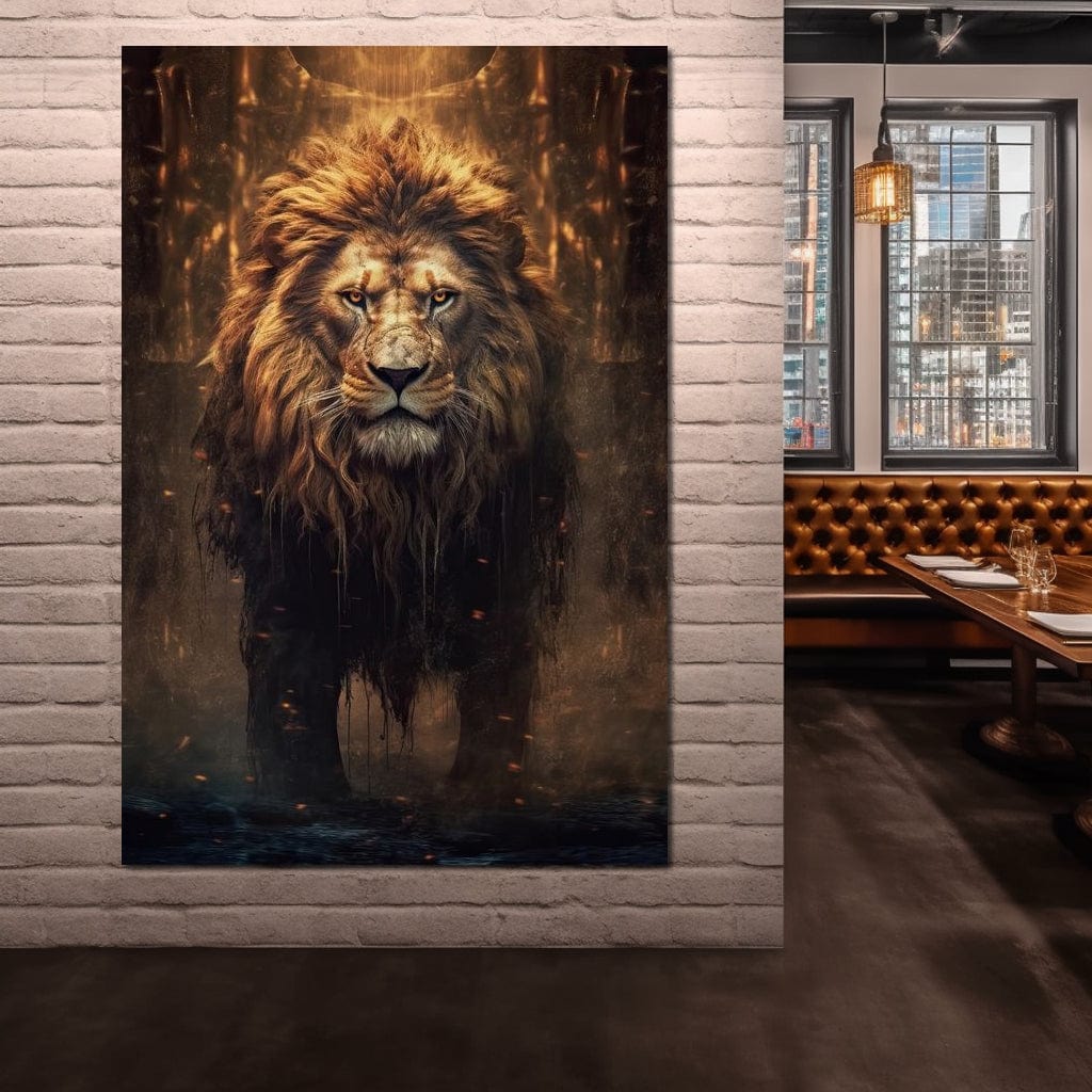 Lion of the Lord's Throne Canvas Wall Art