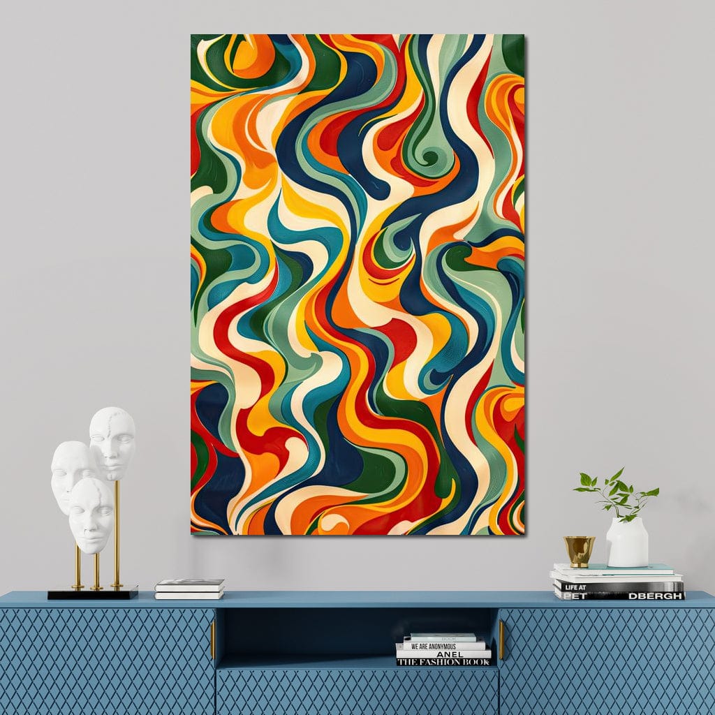 Vibrant Harmony Flow Canvas Wall Art