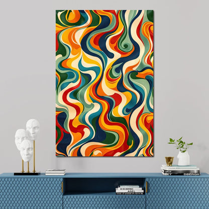Vibrant Harmony Flow Canvas Wall Art