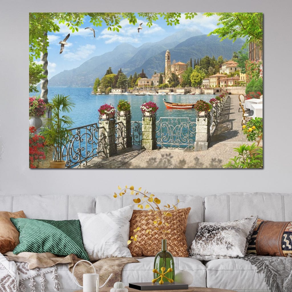 Italian Promenade Canvas Wall Art