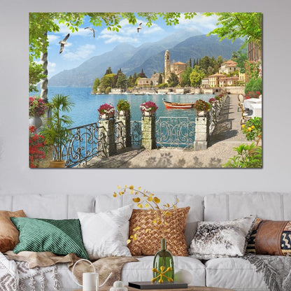 Italian Promenade Canvas Wall Art